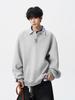 American Patchwork Polo Neck Hoodie - Autumn New Arrival, Trendy Loose Fit, Casual Versatile Long Sleeve Top for Couples