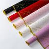 20Pcs/Lot 56x56cm Gold Edge Dot Flower Wrapping Paper Valentine's Day Love Floral Bouquet Wrapping Paper Waterproof Gift Papers
