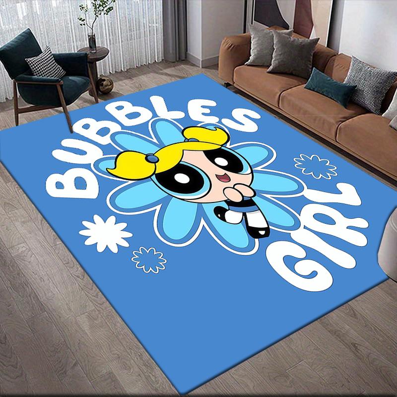 Powerpuff Girls Bubbles Sweet Area Rug, Powerpuff Girls Fan Soft Carpet, Great Gift.chl 60x90cm