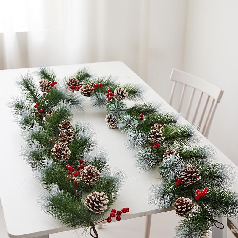 Christmas Wreath Vine Door & Wall Hanging Ornaments for Festive Atmosphere