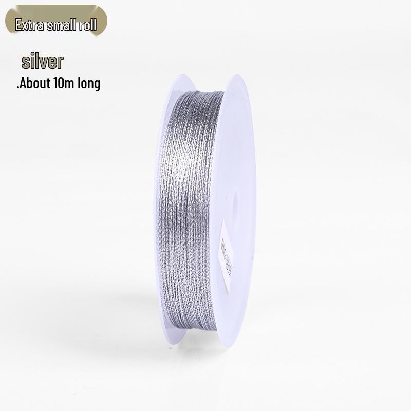 Золотая и серебряная нить для DIY ручного плетения браслетов, кисточек и поделок