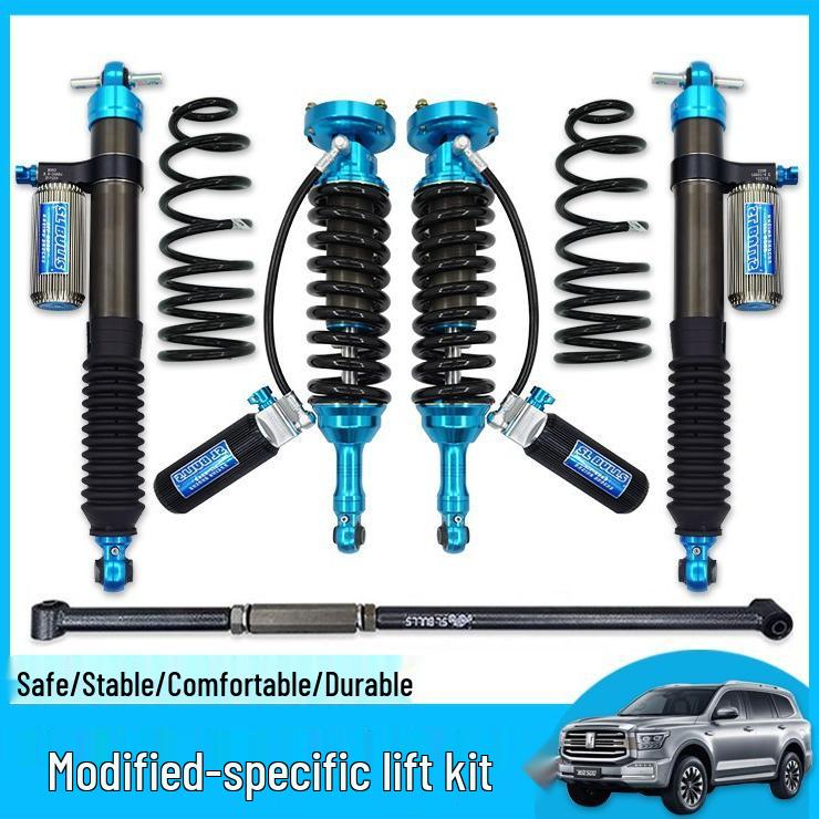 Adjustable Nitrogen Shock Absorber Spring Kit for Great Wall Cannon & Tank 300 Pickup, 2-Inch Lift