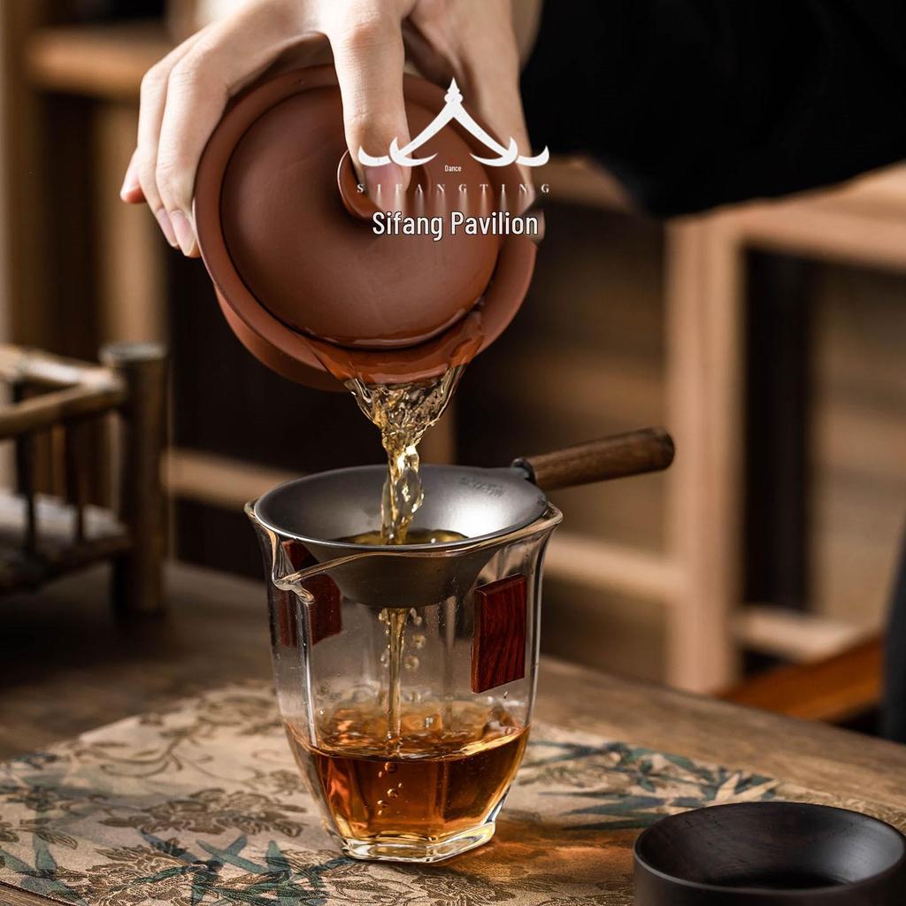 Pure Titanium Tea Strainer & Infuser for Gongfu Tea Ceremony