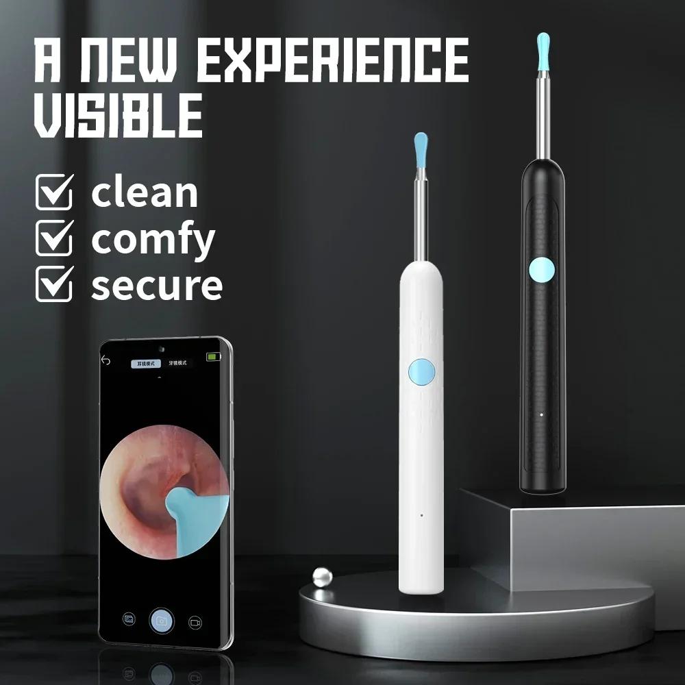 Ear Wax Removal Tool Camera Ear Cleaner With Camera 1080P Hd Ear Camera And 6 Led Light Ear Camera Wax Removal For Ios& Android