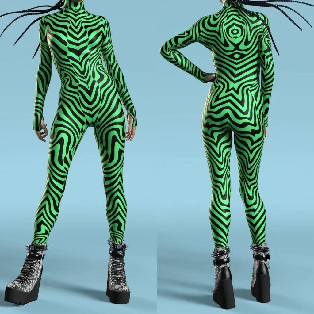 

3D цифровая печать сценические костюмы для взрослых Хэллоуин мероприятия карнавал тематическая вечеринка косплей костюм ролевые игры комбинезон Adults L