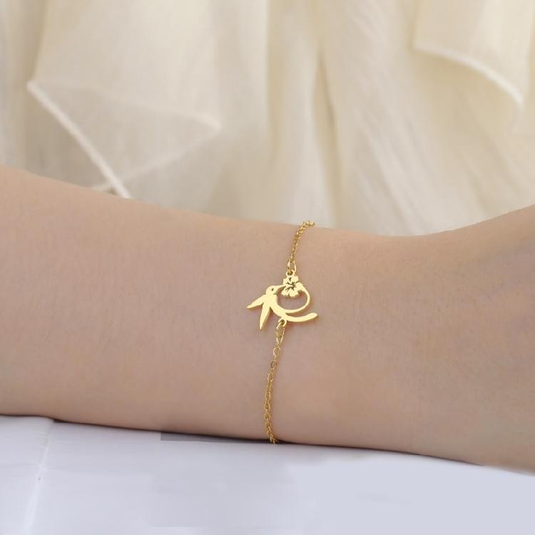 Sophisticated Hummingbird Charm Bracelet Adjustable Chain Handchain Women Fashion Wristband Bohemian Style Accessories