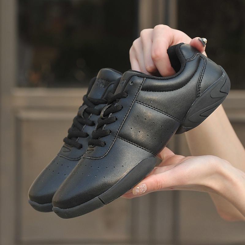 

Soft-Sole Aerobics Shoes for Men and Women Non-Slip White Cheerleading Gymnastics Dance Shoes 28 чёрный