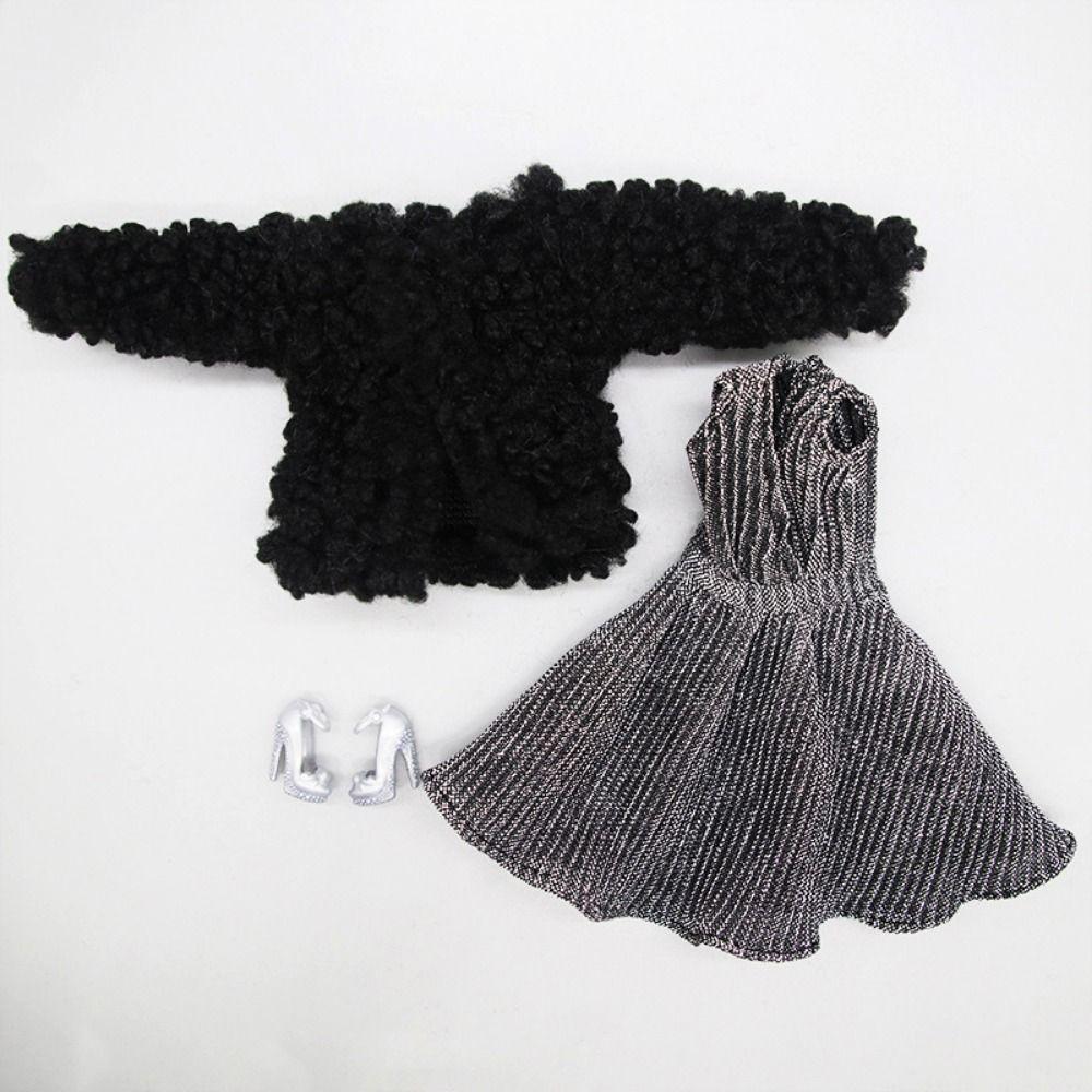 Casual Plush Coat Fashion Girl Doll Wearing for 1/6 Doll/29~32cm Doll Clothes Accessories