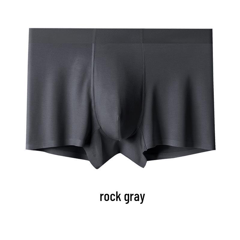 60 Modal Ice Silk Breathable Antibacterial Men's Boxer Briefs with Mulberry Silk Crotch and U-Shaped Pouch