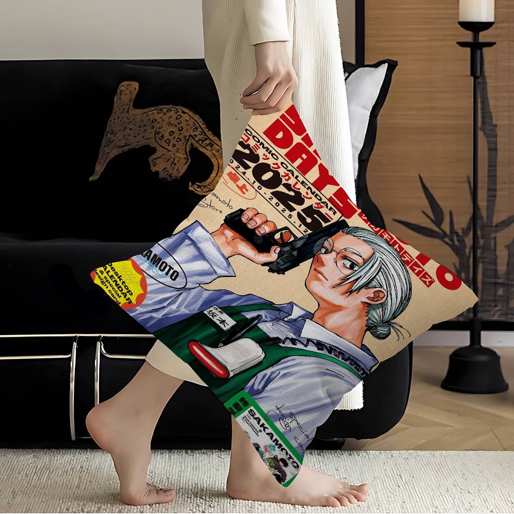 

Anime SAKAMOTO DAYS pillow cover sofa cushion cover home room decoration children gift 12x12Inch
