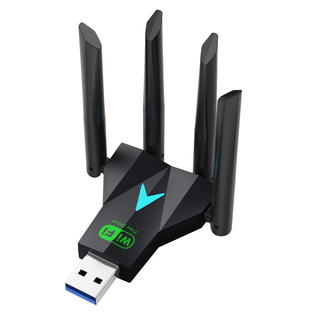 USB 3.0 Dual-Band 5G WiFi Adapter 1300Mbps High-Speed Through-Wall for PC