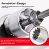 17/29PCS Core Ratchet Socket Wrench Kit Socket Set 12 Angle Penetrating Socket Heart Ratchet Socket Two-Way Wrench Set