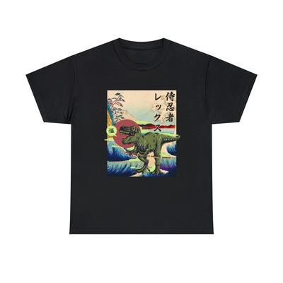 Samurai Ninja Rex - Funny Dinosaur In Feudal Japan T Shirt Unisex