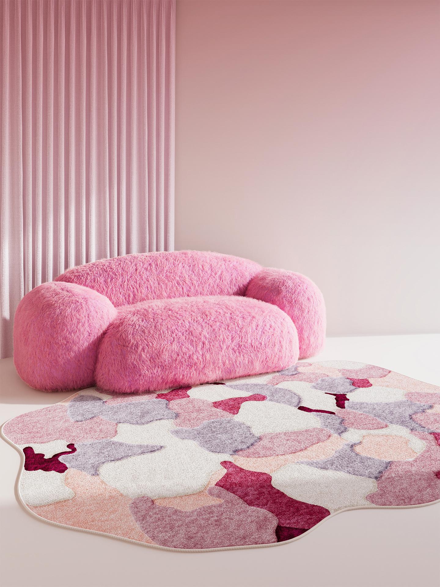 

Ковер неправильной формы для декора спальни, ковры большого размера для гостиной, пушистый мягкий коврик для пола в лаундже, толстый моющийся коврик для кабинета 80*120cm