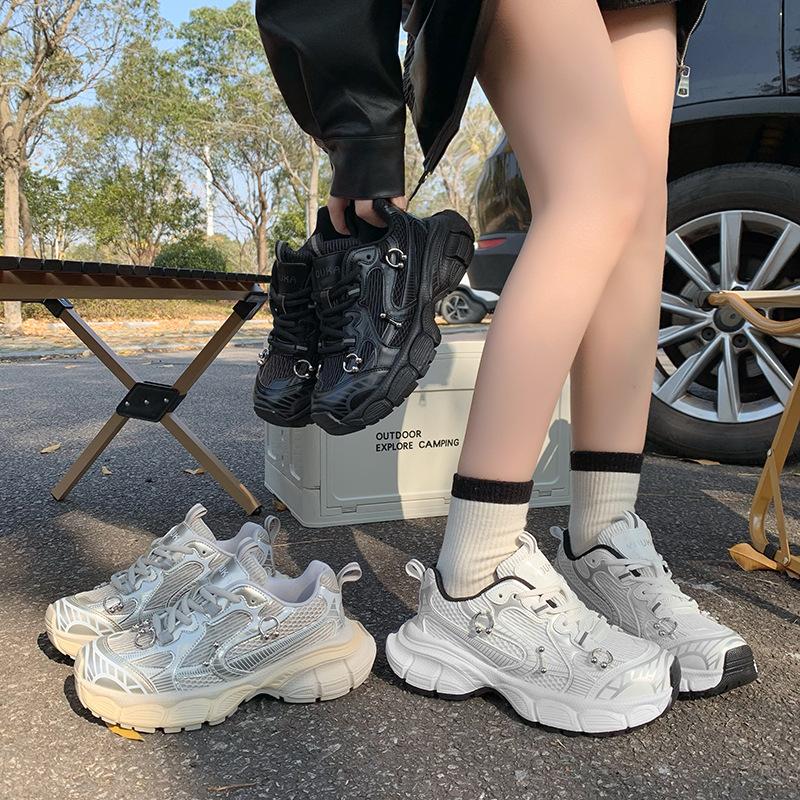 Plateau Paris Damenschuhe neue Farbkombination vielseitig Mesh atmungsaktiv kleine lässige Sportschuhe