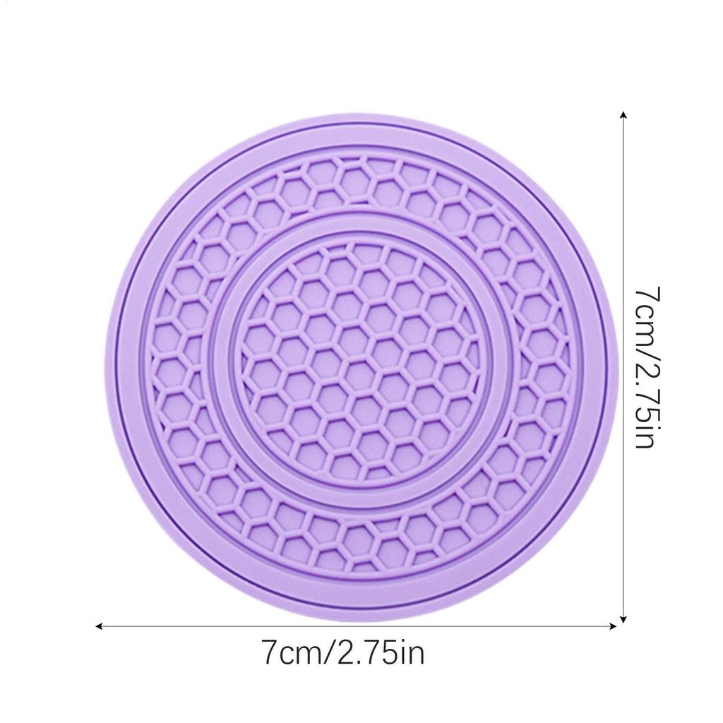 Car Cup Holder Insert, Car Cup Holder - 2X Auto Non-Slip Cup Mat -