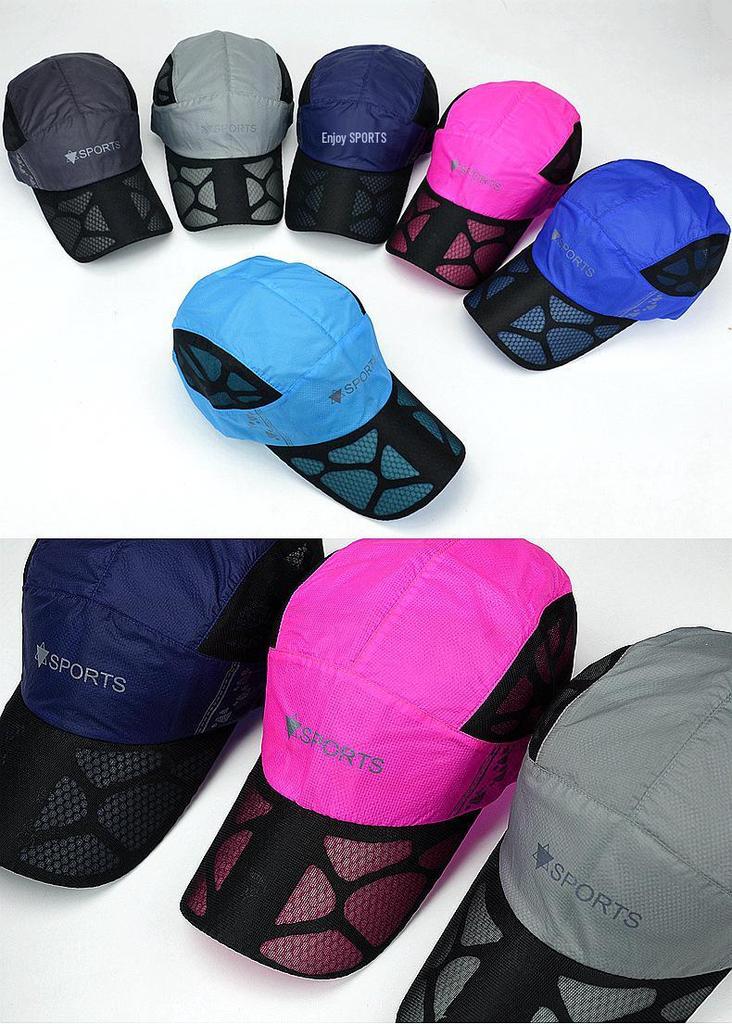 Unisex Quick-Dry Sun Hat: Summer Baseball Cap, Breathable Outdoor Duckbill Cap