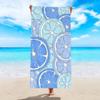 Colorful Fruit Slice Lemon Lime Print Beach Towel Fresh Summer Beach Blanket Soft Quick Dry Absorbent Sand Free Swim Towel