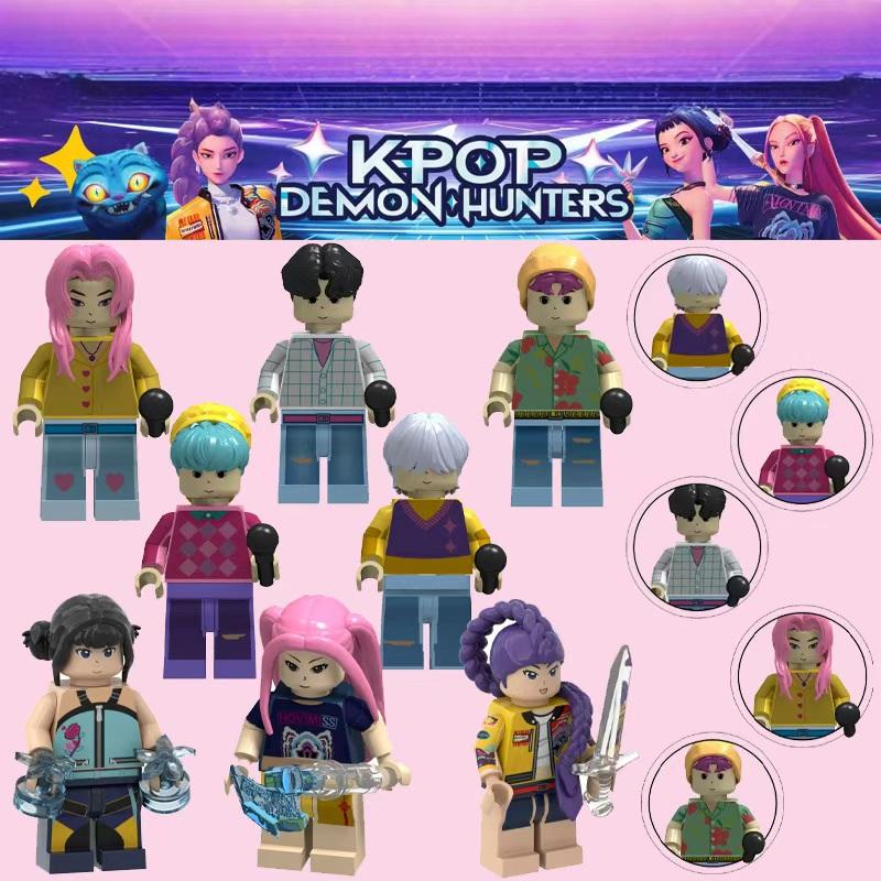 New Kpop Demon Hunters Building Blocks - Rumi Assembly Model Doll, Mini Action Figure Toy for Kids & Collection