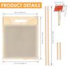 Carding Brush Set 25x25 cm Rubber & Gauze Blending Board with Wool Brush Wool Needle Felting Tools for Felt Making Craft DIY