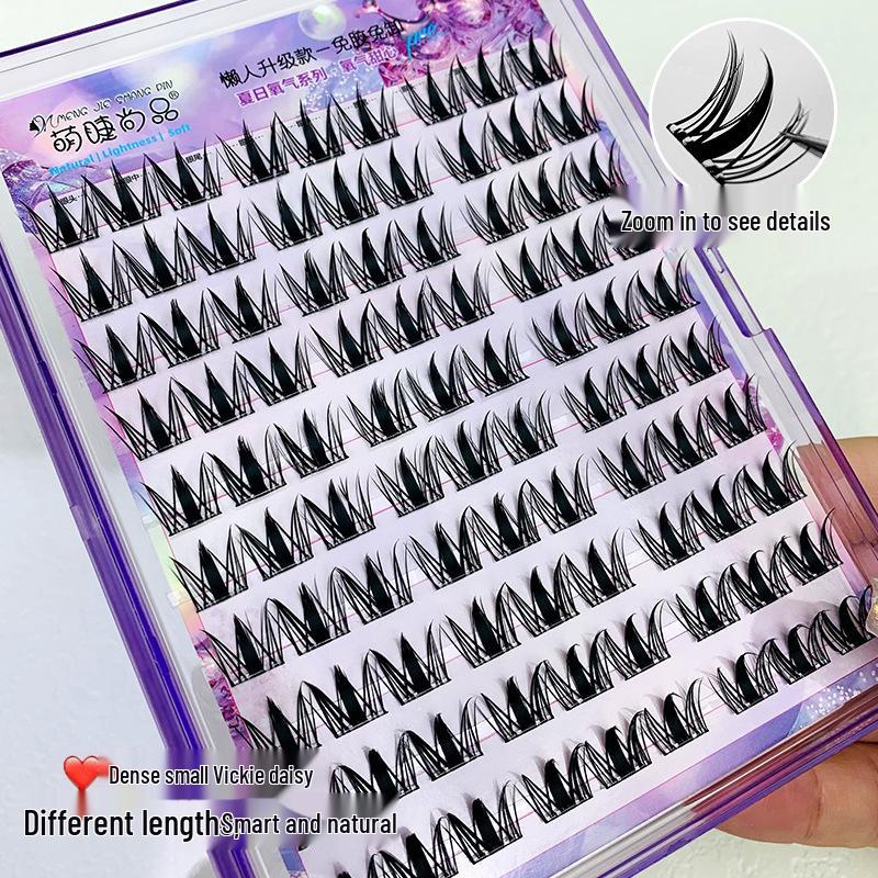Mengjie Shangpin Self-Adhesive Daisy Cluster False Eyelashes