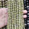 Alxa Stone Avocado Color Round Loose Beads for DIY Jewelry Making