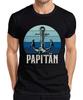 Retro Captain Vintage Dad Sailor Father's Day Anchor Motif North Germany Hambur