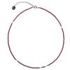 Standingfish Silver Point Necklace(wine)