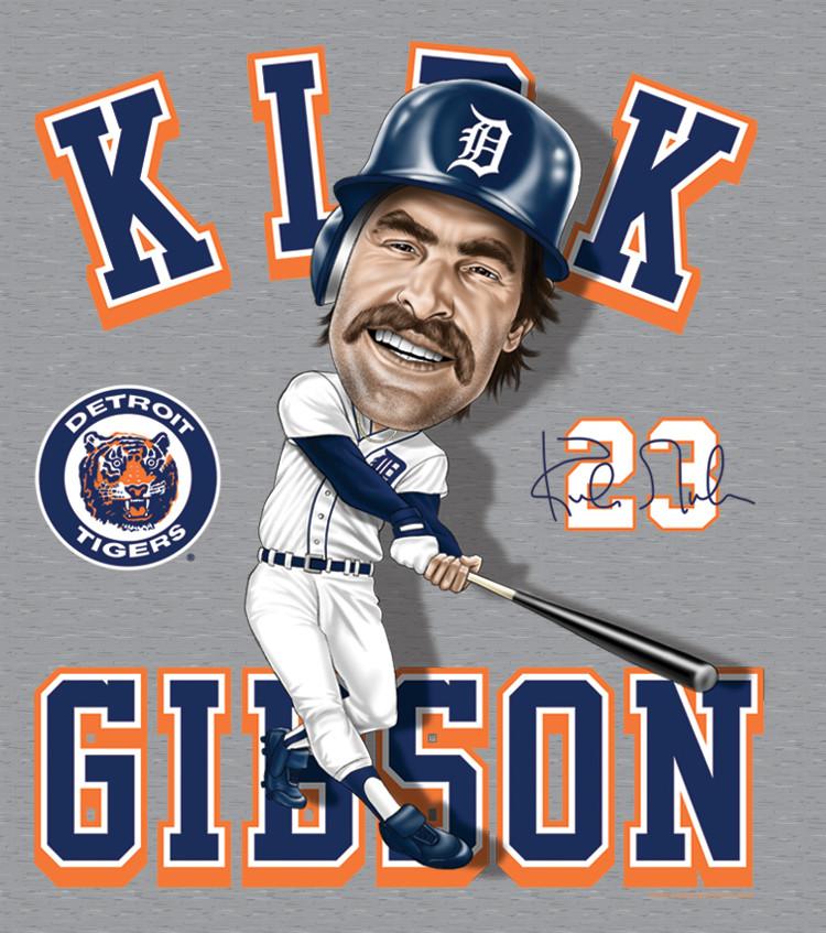 Kirk Gibson Men T-shirt Grey Cotton Tee Sizes S-5XL Unisex T-Shirt S
