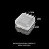 10Pcs Mini Transparent Jewelry Plastic Storage Box Portable Buttons Earplug Badge Beads Brooch Dustproof Waterproof Square Case