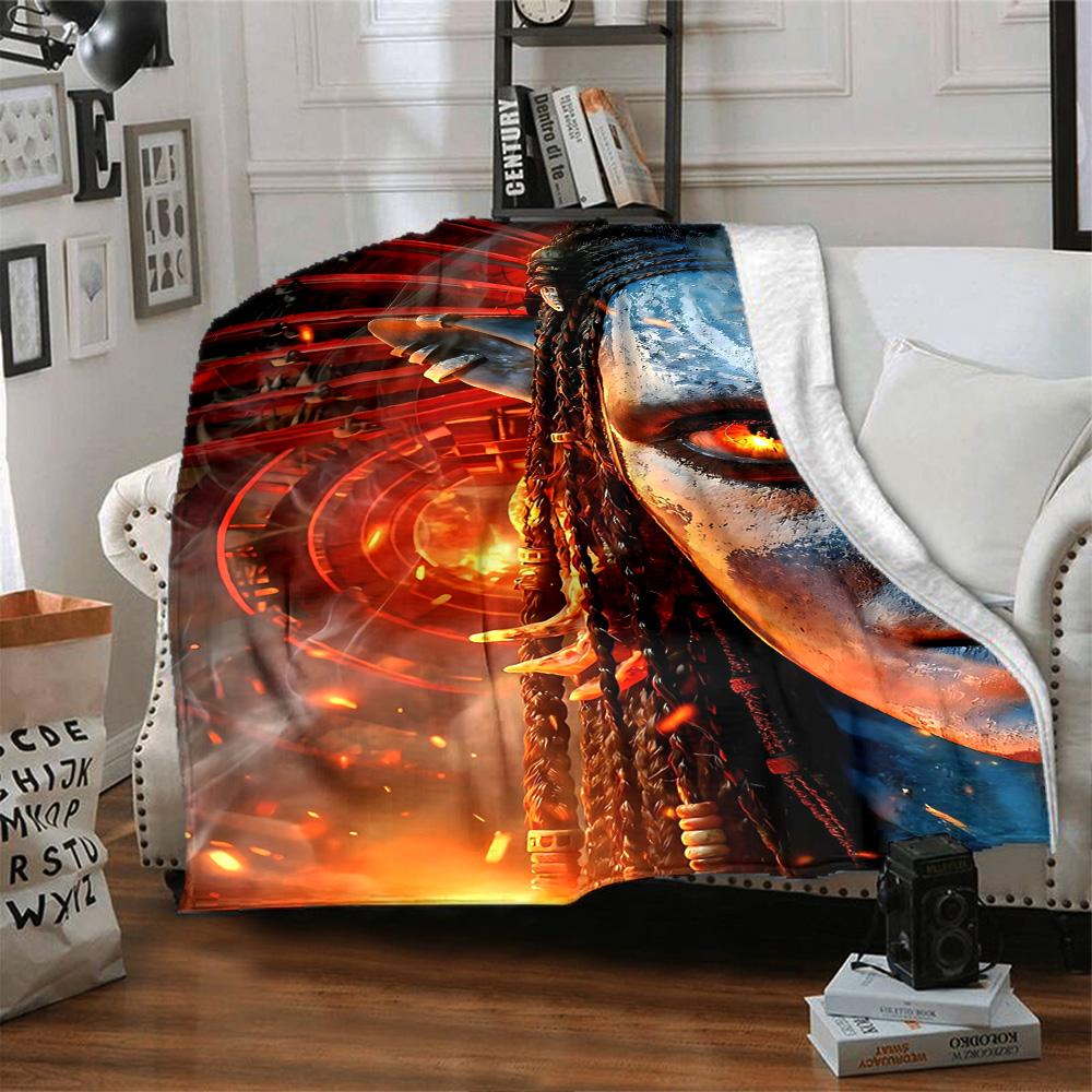 1pc Avatar Frontiers Pandora Flannel Blanket,Ultra Soft Warm Plush Throw for Home Bedroom Bed Sofa Cover Camping Picnic gift Y72411