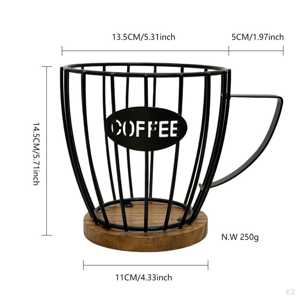 Kaffekapselhållare Kapselkorg Organiserare för Bartillbehör Skrivbord