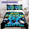 3pcs Custom Name Six Seven Bedding Set Duvet Cover Closure Includes 1 Duvet Cover & 2 Pillowcases for All Seasons Bedroom Decor