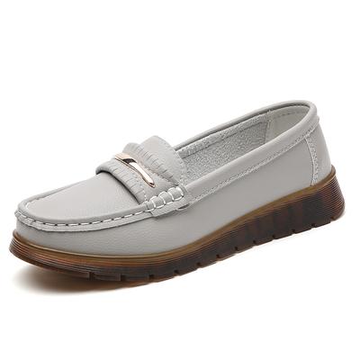 Fashion New Large Size Women 100% Cowhide Leather Shoes Comfortable Sports Outdoor Light Anti-slip Wear Women's Casual Shoes