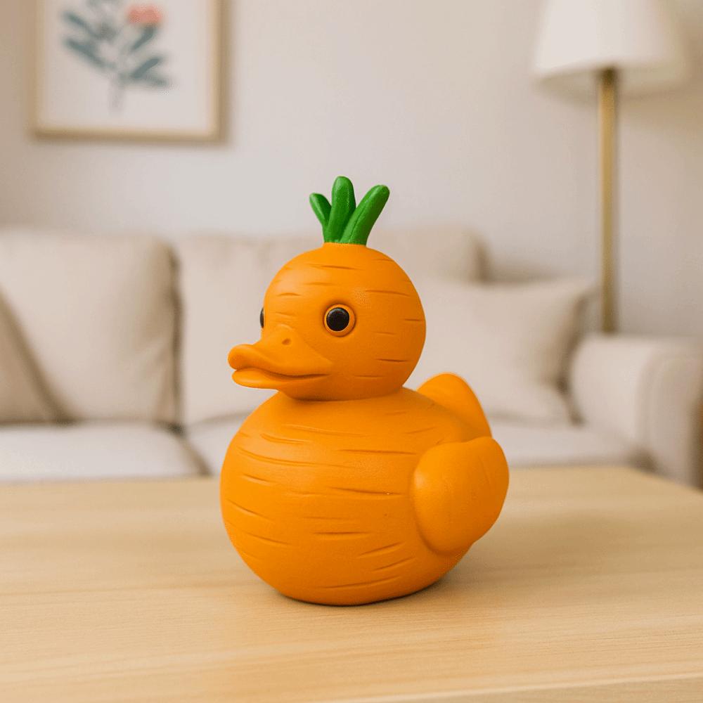 Resin Whimsical Vegetable Duck Ornament Cute Miniatures Figurine Crafts Animal Sculpture  Office