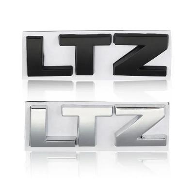 3D Metal LTZ Car Rear Trunk Badge Emblem Sticker Decal for Chevrolet Camaro Cavalier Onix Cruze Aveo Silverado