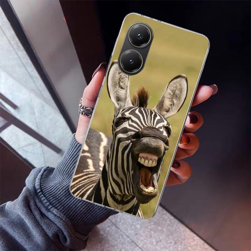 Funny Donkey Phone Case For Xiaomi Poco X5 X6 X7 Pro F7 Ultra M7 Redmi 15C 15 13C 13 12C 12 10 10C 10A 9 9C 9T 9A Cover Poco X3