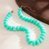 14 Colors Bohemian Colorful Acrylic Beads Choker Necklace for Women Fashion Resin Statement Necklaces Summer Beach Jewelry