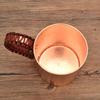Handcrafted Coffee Mug,Pure Copper Beer Cup,Weave Handle Thickened Water Breakfast Cup,for Home Drinkware Tableware ,200ml,1pcs