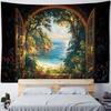 Library Enchanted Bookshelf Tapestry | Aesthetic Wall Art | Home Accents Decor for Living Room Dorm Bedroom
