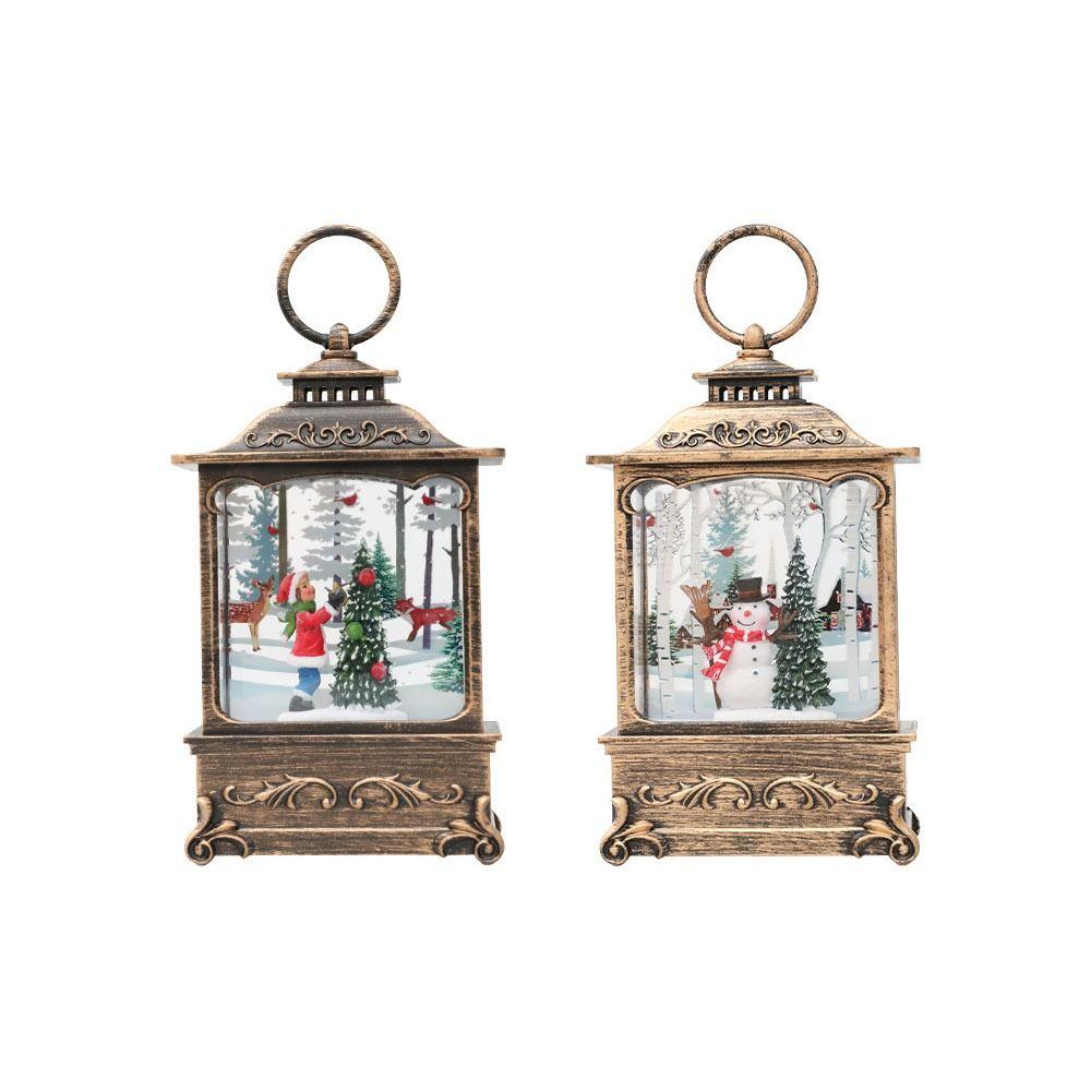 Santa Snowman Boy Santa Claus Lamp With Hook Christmas Lantern Christmas Wind Lamp  New Year