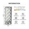 Diamond Crystal Table Lamp, 16 Colors Touch USB Charging Bedside Table Lamp Remote Control Bedside Lamp