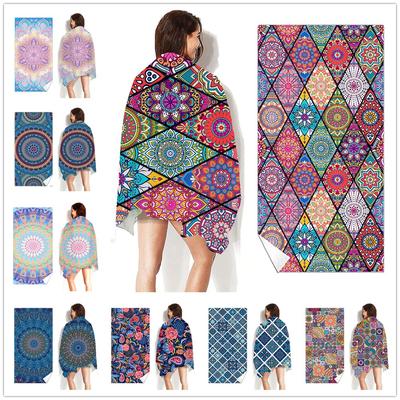 Bohemia Quick Dry Beach Towel Microfiber Bath Towels Beach Cushion Swimming Personalized Sand Free Beach Towels
