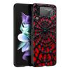 Spider Web Hard PC Phone Case For Samsung Galaxy Z Flip 7 6 5 4 Black Cover For Galaxy Z Flip 3 Foldable Shell Fundas Capas Bags