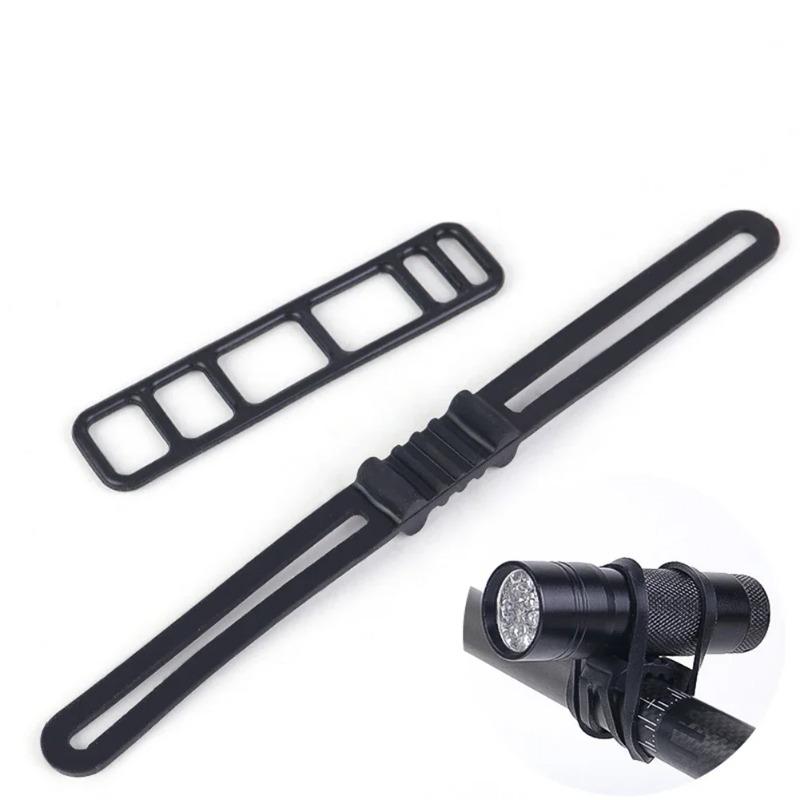 10pcs Silicone Mount Bands Light Rubber Straps for Headlight Taillight Fixing Universal Bike Motorcycle Bicycle Accessories
