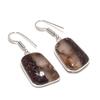 Natürlicher Lodolit-Quarz Edelstein 925er Sterlingsilber Schmuck Ohrring 1,58" AE-12382