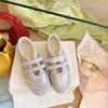 Womens Hook And Loop Mary Jane Shoes Casual Spring Summer Flats