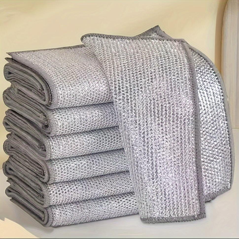 

30 шт./комплект из нержавеющей стали, толстые антипригарные кухонные полотенца для мытья посуды с петлей для подвешивания для удобного хранения 30pcs