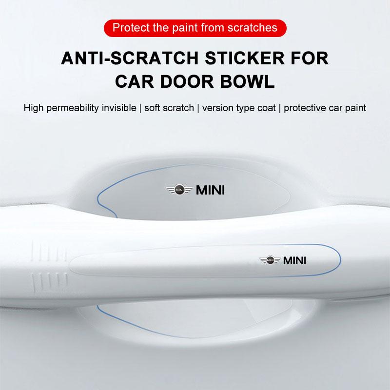 8Pcs Transparent Car Door Handle Bowl Anti Scratch Protective Sticker For Tesla Model 3 Model X S 2016-2020 Decals TM3 TMX TMS Decal