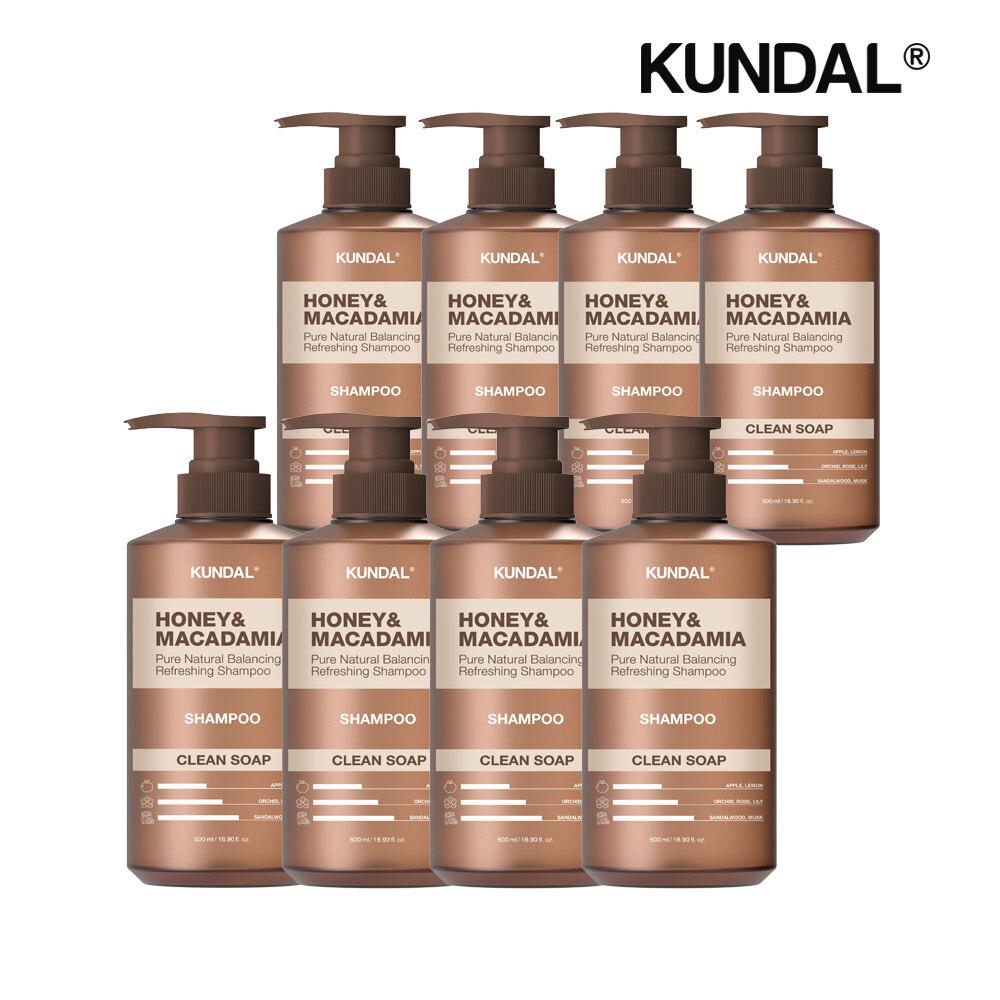 KUNDAL Honey & Macadamia Nature Shampoo Clean Soap 500ml x8